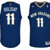 jrue holiday new orleans pelicans navy blue jersey